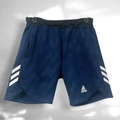 アディダス adidas ハーフパンツ ショートパンツ ネイビー 140