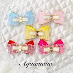 専用【☆犬用バレッタ 】♡ペット♡リボン♡バレッタ♡トップノット♡