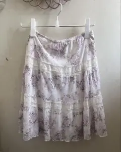 美品　レストローズ 花柄スカート