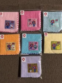 サンリオミャクミャク　タオルハンカチ　7種コンプリート