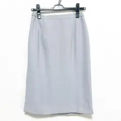 訳あり 膝丈 タイトスカート【L】グレー ポリエステル 日本製