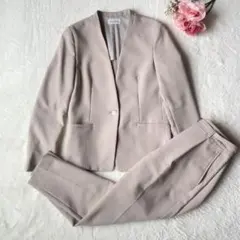 プラステ 洗える パンツスーツ セットアップ フォーマル 入学 入園 ベルト付き