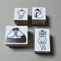 【中古】iwahanko スタンプ4個セット　イワハンコ