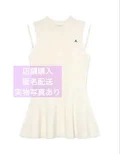 andmary Adel peplum knit tops ivory - メルカリ
