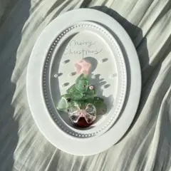 シーグラスアート クリスマス インテリア 雑貨