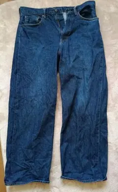 GU　ジーユー　ワイドデニム　ワイドパンツ