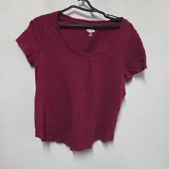OLD NAVY 半袖 Tシャツ S PETITE バーガンディのサムネイル