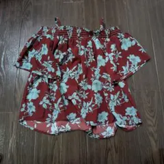 Ray Cossin　オフショルダー　ベアトップス　ワインレッド　Mサイズ　平成