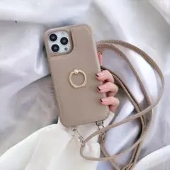 iPhone14 ケース ICカード入れ スマホカバー スマホリング付き