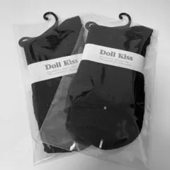 【2足セット】Doll Kiss ラメ無地クルーソックス 23-25cmのサムネイル