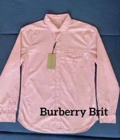 未使用・タグ付き】BURBERRY BRIT 長袖シャツ ピンク Mサイズのサムネイル
