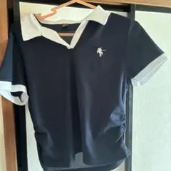 SHEIN ネイビー ポロシャツ Mサイズ 半袖