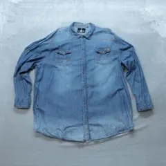 ド*ん様 JEANS BY BUFFALO 古着 A0426 デニムシャツ 4X