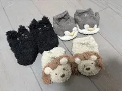 gelato pique 3点セット　ライオン　ペンギン　黒猫 ベビー靴下
