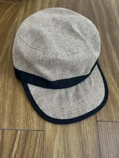 ワークキャップ ベージュ ブラックのサムネイル