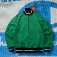 80s champion トラックジャケット リブライン グリーン 日本製 短丈