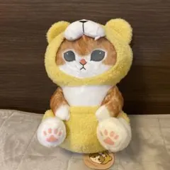 タグ付き 미사용 상태좋음 mofusand クレーンゲームくまにゃんBIGぬいぐるみ