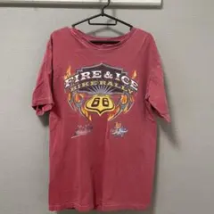 ヴィンテージ風 赤Tシャツ／古着