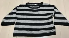 THE SHOP TK ストライプ 長袖カットソー F フリーサイズ