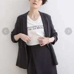 【美品】INDIVI 洗える UVケア 吸水速乾 テーラードジャケット 03のサムネイル