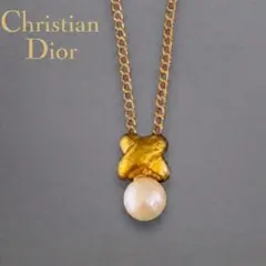 極美品✨ディオール ヴィンテージ ネックレス フラワーモチーフ 
