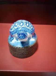 亀型青白陶器収納ボックス