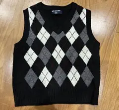 コムサ　アーガイル柄　ニットベスト　チョッキ　フォーマル　幼稚園　サイズ100