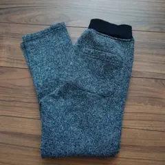 GU ヘリンボーン(黒)長ズボン140