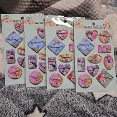 ディズニープリンセス ウォーターステッカー 4セット