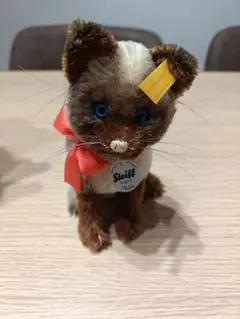 【KW】steiffシュタイフMinkaミンカぬいぐるみ猫オブジェ steiffシュタイフMinkaミンカぬいぐるみ猫オブジェ