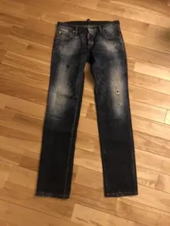 ディースクエアード DSQUARED2　ペンキ ダメージ加工 デニムパンツ　46