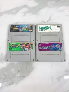 €【ジャンク】スーパーファミコン　ゲームカセット　4本セット　まとめ売り