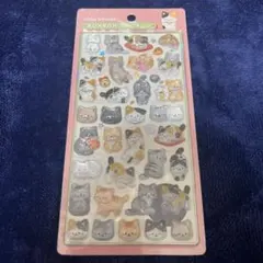 ボンボンドロップシール　和柄　和猫　ねこ