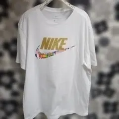 Nike カラフルロゴ Tシャツ ホワイト着文60着幅60
