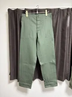 デッドストック　新品ベイカーパンツ オリーブ ミリタリーのサムネイル