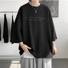 ５XL オーバーサイズ　Tシャツ　メンズ　大きめ　ビッグシルエット　ストリート