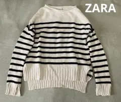 ZARAザラ ボーダーコットンニット　S