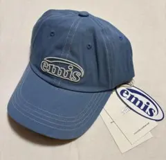 EMIS イミス 韓国キャップ 白ステッチ ロゴ刺繍 男女兼用 韓国 人気 帽子のサムネイル