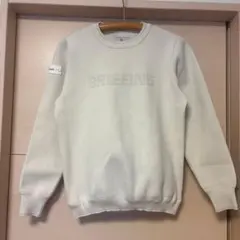 BRIEFING ホワイト クルーネックセーター