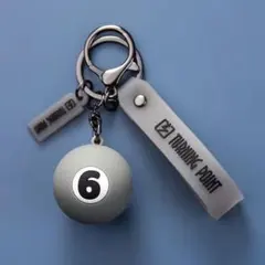 ビリヤードボール キーホルダー シリコン製　6番　一個