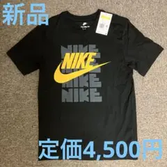 ナイキ　ゴシックロゴ　Tシャツ Sサイズ　ブラック　イエローロゴ