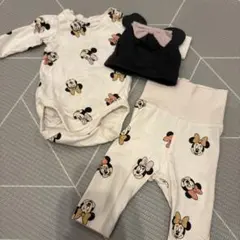 H&M ミニーマウスロンパースセット 0-1ヶ月