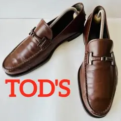 TOD'S トッズ 濃茶 ローファー 25cm 除菌・消臭済みのサムネイル