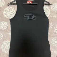 DIESEL ブラック タンクトップ ロゴ入り