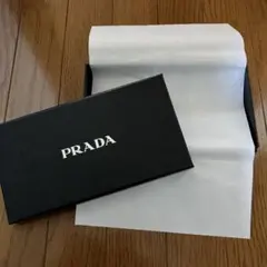 PRADA ネイビーリボン付きラッピング　空箱