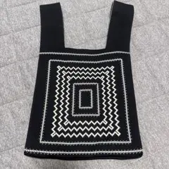 ニット素材バッグ