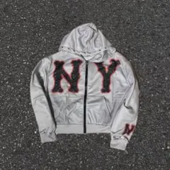 【超人気】Bless Ü antimid Akimbo ジップフーディ ネイビー