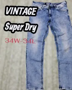 34W-34L ヴィンテージ スーバードライ デニムパンツスキニーデニム