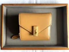 美品 ポロラルフローレン Polo ID レザー コンパクト ウォレット 財布