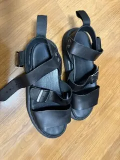 Dr. Martens レザーサンダル ブラックのサムネイル